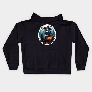 Mermaid Wizard and Cat Kids Hoodie